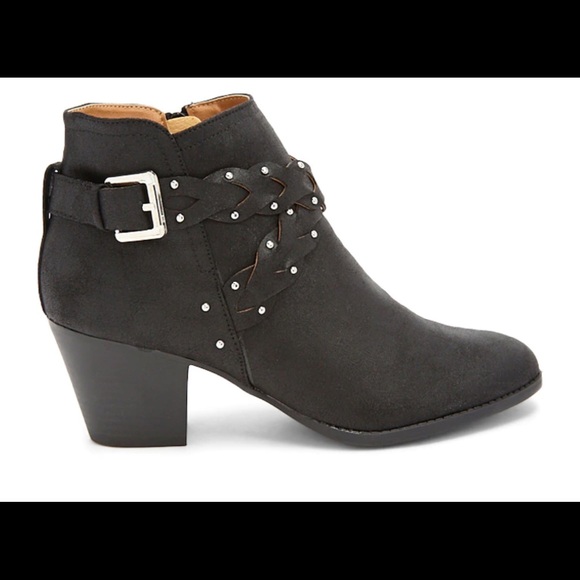 Black booty with braid detail. NWOT - Picture 1 of 4